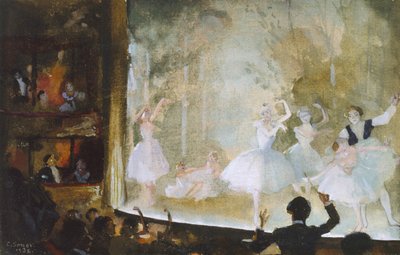 Russian Ballet, Champs-Elysées: Les Sylphides by Konstantin Andreevic Somov